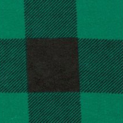 Bavlnená flanelová látka vzor kocka zelená 4x4 cm