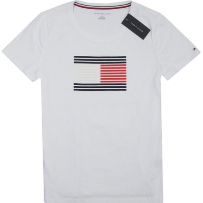 Tommy Hilfiger tričko pánské Iconic Regular Fit Krátký Rukáv bílé