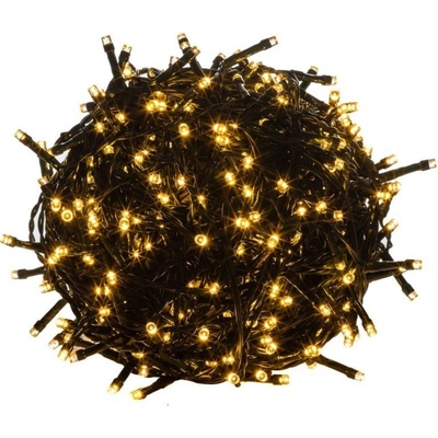 VOLTRONIC® 59741 Vianočné LED osvetlenie 10 m - teple biela 100 LED + ovládač - zelený kábel