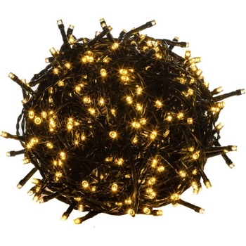 VOLTRONIC® 59741 Vianočné LED osvetlenie 10 m - teple biela 100 LED + ovládač - zelený kábel