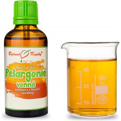 Bylinné kapky Pelargónia vonná kvapky Duša rastlín tinktúra 50 ml