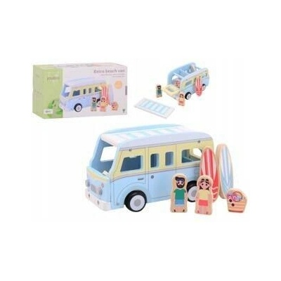 Joueco Dřevěný plážový autobus retro styl 18m+