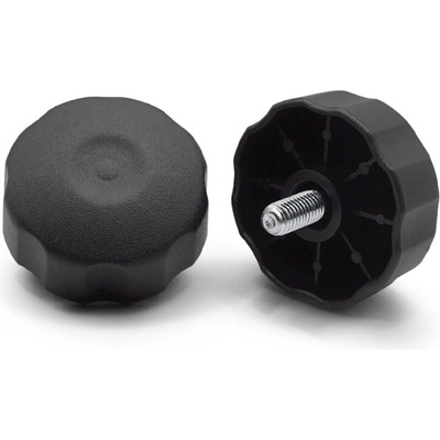 Skrutka kovová s plastovou hlavou / 105a-037 / 50 / M8 x 15 mm (čierna)