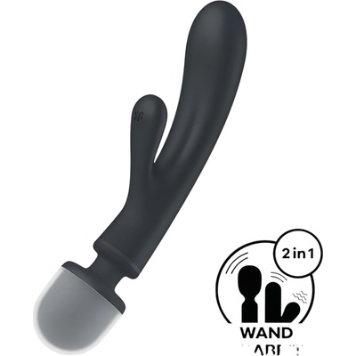 Satisfyer Троен любовник - G-точка и масажиращ вибратор (сребрист)