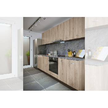 ИРИМ Кухня Сити 989 венге / дъб сонома арвен с термоплот