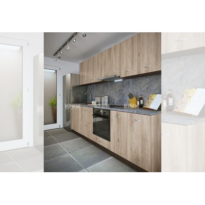 ИРИМ Кухня Сити 989 венге / дъб сонома арвен с термоплот