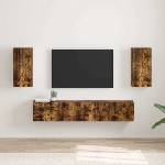vidaXL TV стенен шкаф 2 бр. Димян дъб Инженерна дървесина (892280)