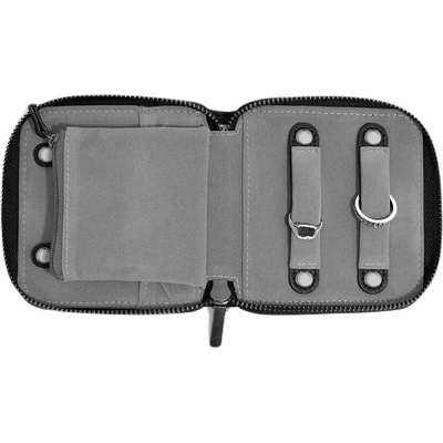 Stackers Пътна кутия за бижута с място за пръстени Stackers Pebble малка черна (75746)