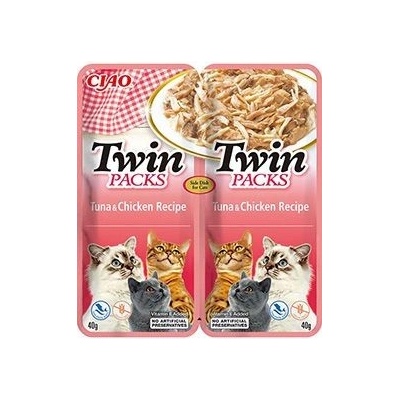 Churu Cat Twin Packs Tuna & Chicken in Broth 12 x 80 g