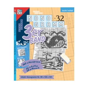 Nonogramm 3er-Band Nr. 32 (ISBN: 9783905573978)