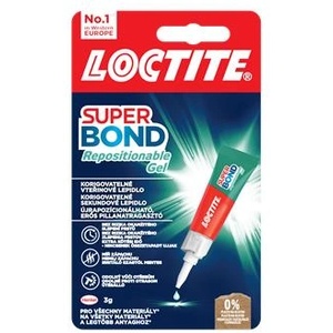 HENKEL Гел за лепене на възглавници, 3 g, HENKEL "Loctite Super Bond Repositionable Gel" 2943110 (2943110)