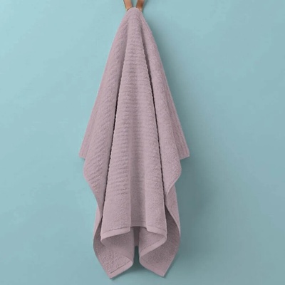 Knitva ručník vlnky 50 x 100 cm starorůžový