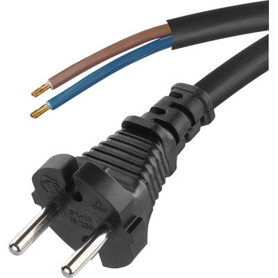 Emos Flexo šňůra gumová 2x 1,5mm2 5m černá S03350