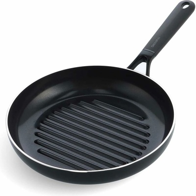 GreenPan Smart nepřilnavá kulatá grilovací pánev, 28 cm, černá CC005194-001