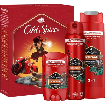 Old Spice Bearglove sprchový gél 250 ml + deospray 150 ml + deostick 50 ml darčeková sada
