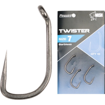 Kevin Nash Pinpoint Twister Barbless veľ.8 10 ks