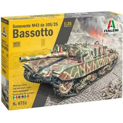 ITALERI Model Kit military 6751 Semovente M43 “Bassotto 1:35