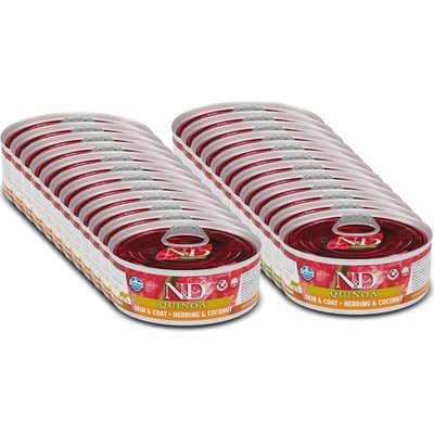 N&D Cat QUINOA Adult Herring & Coconut 24 x 80 g