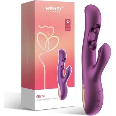 Смарт вибратор за G-точка и клитор, въртящи топчета, 24, 2см. - Gem Vibrator (VS-32-986PU)
