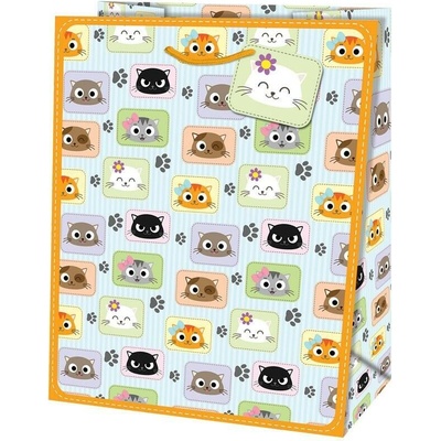 Taška dárková Maxi matt 26,7 x 13,7 x 33cm TL - motiv kočky