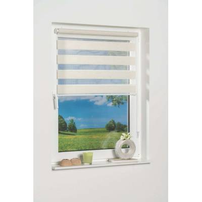 K-home Madrid 517732-24 dvojitá roleta Klemmfix 85 x 150 cm béžová