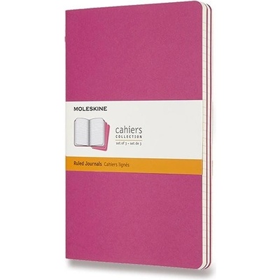 Moleskine Sešity Cahier tmavě růžové A5 linkovaný