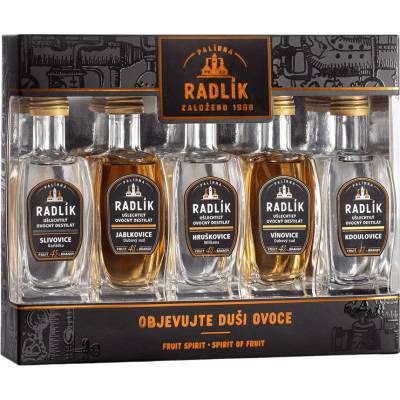 Radlík Dárkový Set 43,4% 5 × 0,05 l (karton)