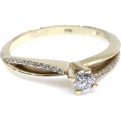 Diante Zlatý prsten s briliantem CKWRG096393Y