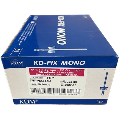 KDM Intravenózna kanyla s krídelkami bez portu ružová G 20 1,1 x 32 mm 50 ks v balení