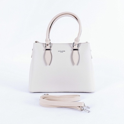 David Jones malá /střední tříoddílová kabelka do ruky CM6659 slonová kost