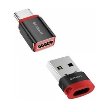 4smarts Adapter 4smarts Data Blocker USB-C to USB-A/USB-C black 2pcs