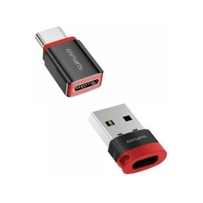 4smarts Adapter 4smarts Data Blocker USB-C to USB-A/USB-C black 2pcs