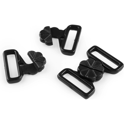 Prima-obchod Plavkové zapínání šíře 17 mm plastové, barva 8 černá