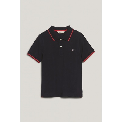 Gant Striped Polo Pique Rugger Evening Blue
