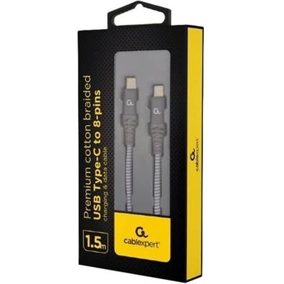 Gembird CC-USB2-CM8PM-1,5M USB Type-C, 8-pinový, 1,5m, černý