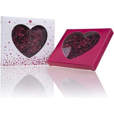 Chocolissimo Horké srdce s malinami 70 g