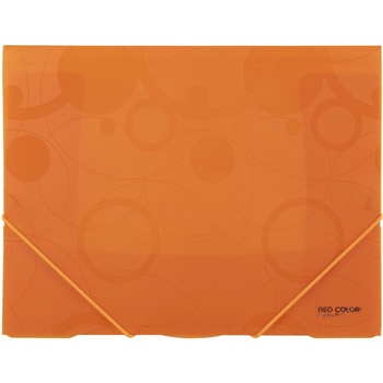 Desky na dokumenty s chlopněmi a gumičkou Neo Colori - A4, oranžové