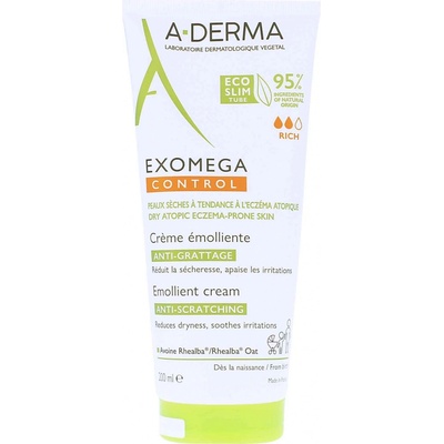 A-Derma Exomega krém pre veľmi suchú citlivú a atopickú pokožku D.E.F.I Emollient Cream 200 ml