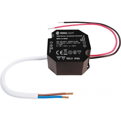 Deko-Light LED-napájení OCTO, DIM, CC, RSM-12-500T/12W konstantní proud 500 mA IP65 stmívatelné 12-24V DC 6,00-12,00 W 862236