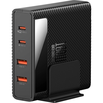 Xmart Комплект Зарядно устройство Xmart 2 x Type-C и 2 x USB GaN 100W и Кабел Type-C към Type-C 1.2 м (21337)