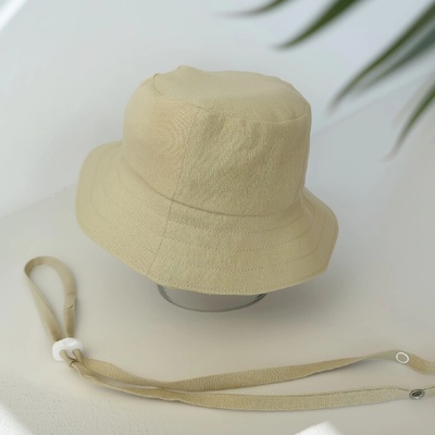 Ľanový klobúk SAND I Ritkavsuchu.sk