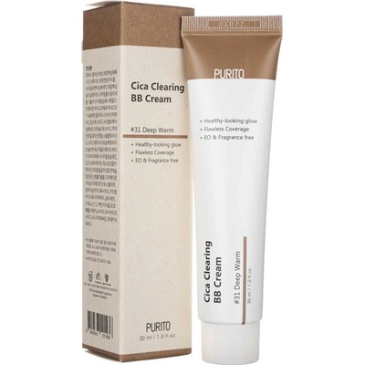 Purito Cica Clearing BB Cream 31 Deep Warm BB krém s obsahem pupečníku asijského 30 ml – Zboží Dáma