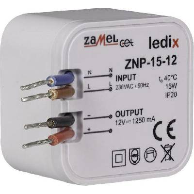 Zamel Napájecí zdroj LED do zapuštěné krabice 12V DC 15W (LDX10000030)