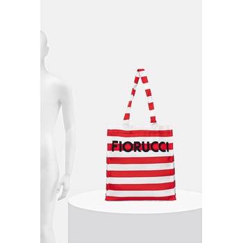 Fiorucci Чанта Fiorucci Logo Print Nylon Tote в червено W02FPABA275NY01RD02 (W02FPABA275NY01RD02)