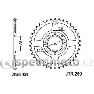 JT Sprockets JTR 269-38 – Hledejceny.cz