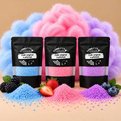 SnackAir Cukr na vatu 3x 200g (jahoda, ostružina, borůvka)