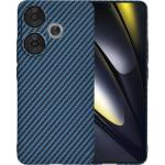 Techsuit Калъф за Xiaomi Poco F6 - Carbonite FiberShell - Cyan (KF2332955)
