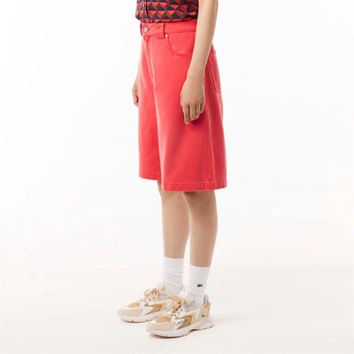 Lacoste Къси панталони Lacoste Long Natural Dye Bermuda Shorts - Red