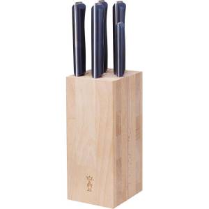 Opinel Комплект 5 кухненски ножа Opinel Intempora с дървена стойка (002404-pe)