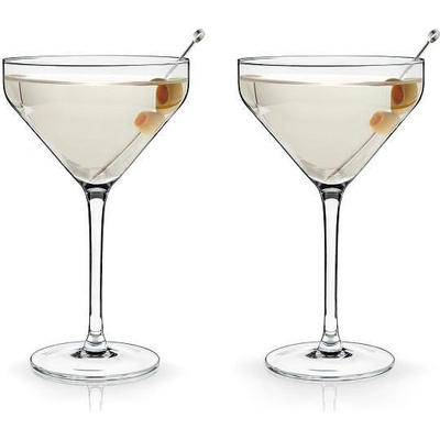 Viski (САЩ) Комплект от 2 бр. чаши за мартини или дайкири viski raye кристални - 266 мл (viski 1083)